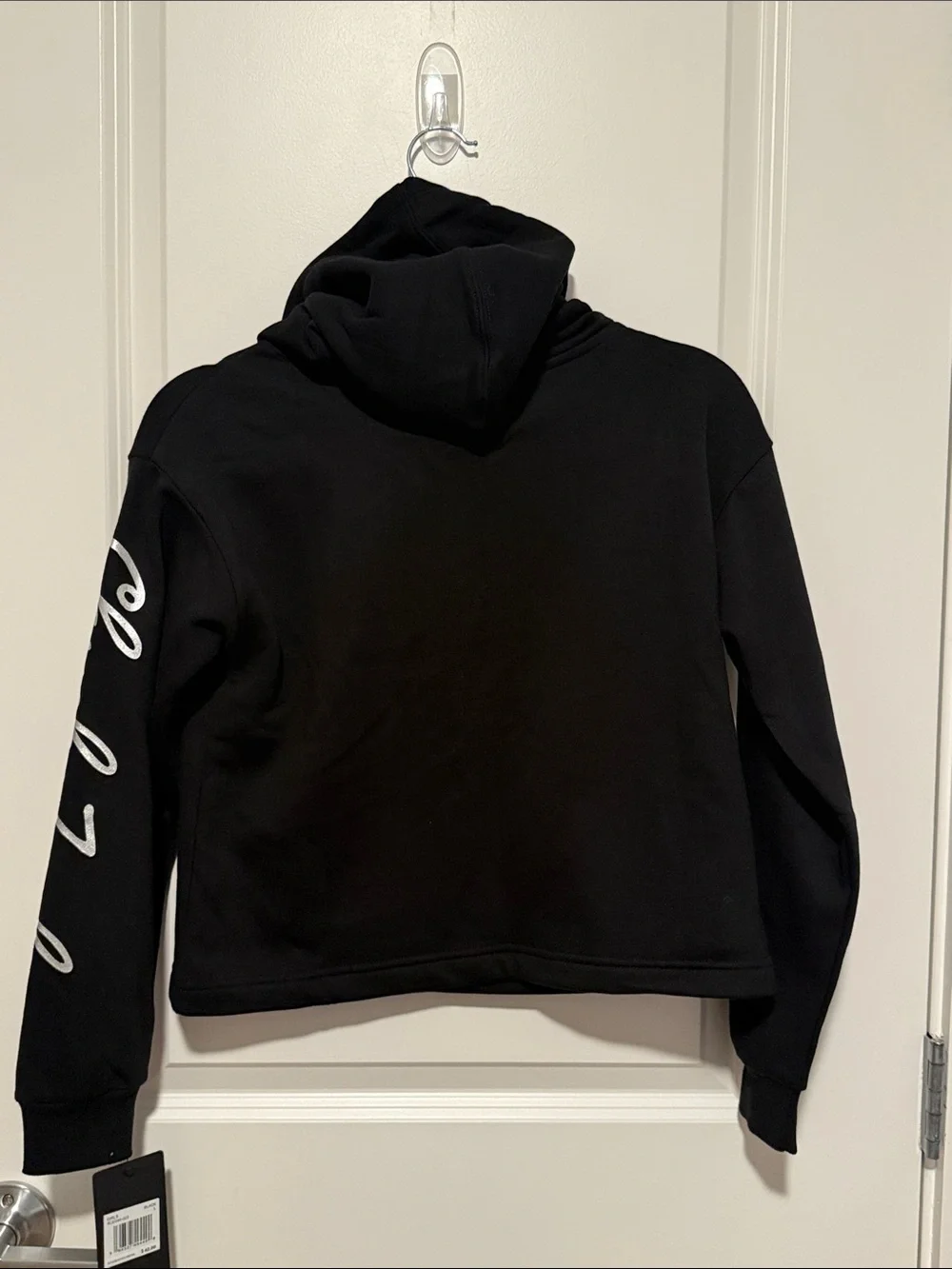 Converse Black Hoodie with White Script Logo
